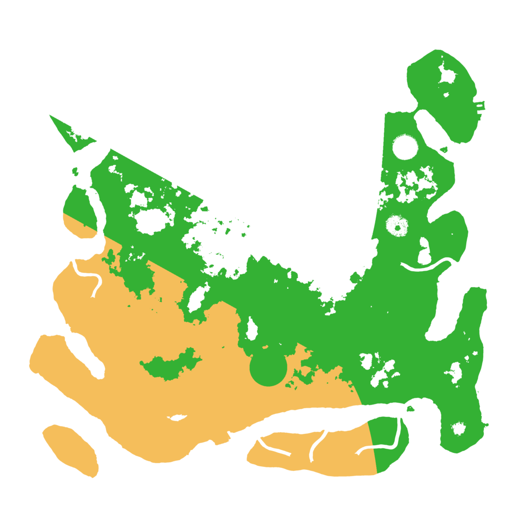 Biome Rust Map: Procedural Map, Size: 3700, Seed: 44724