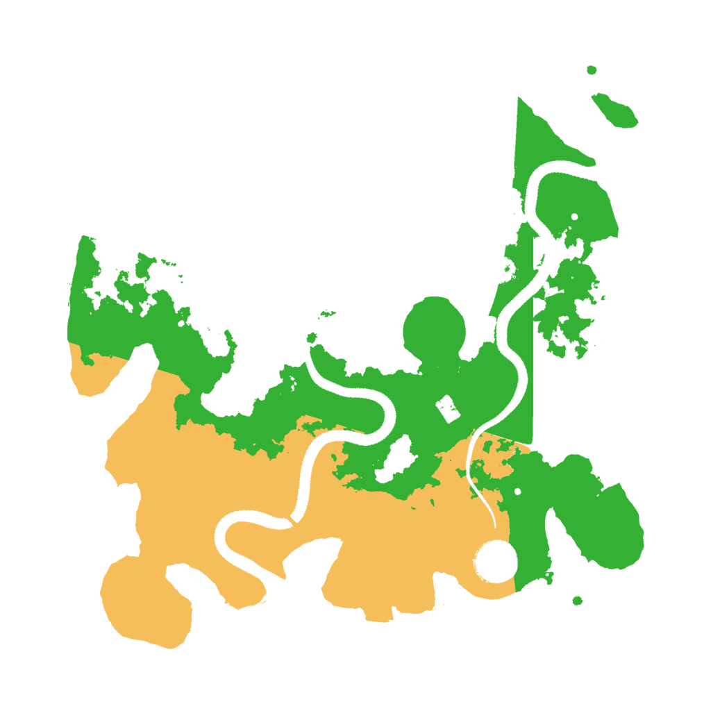 Biome Rust Map: Procedural Map, Size: 3000, Seed: 3792549