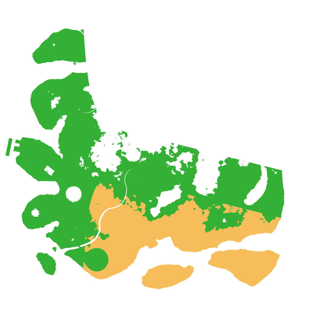 Biome Rust Map: Procedural Map, Size: 3500, Seed: 2041342731