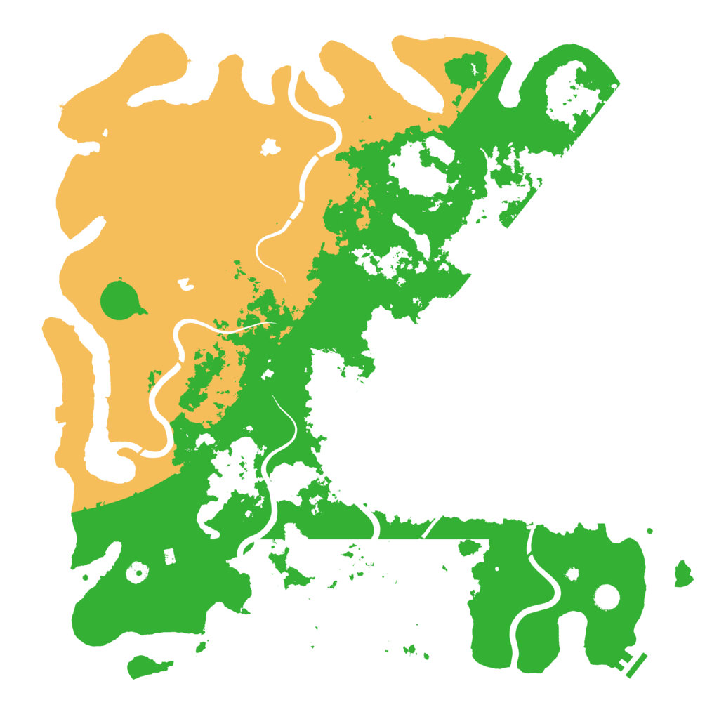 Biome Rust Map: Procedural Map, Size: 5000, Seed: 69162