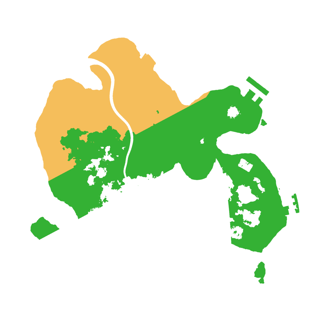 Biome Rust Map: Procedural Map, Size: 2500, Seed: 1892863076