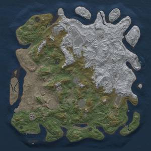 Thumbnail Rust Map: Procedural Map, Size: 4500, Seed: 674358698, 19 Monuments