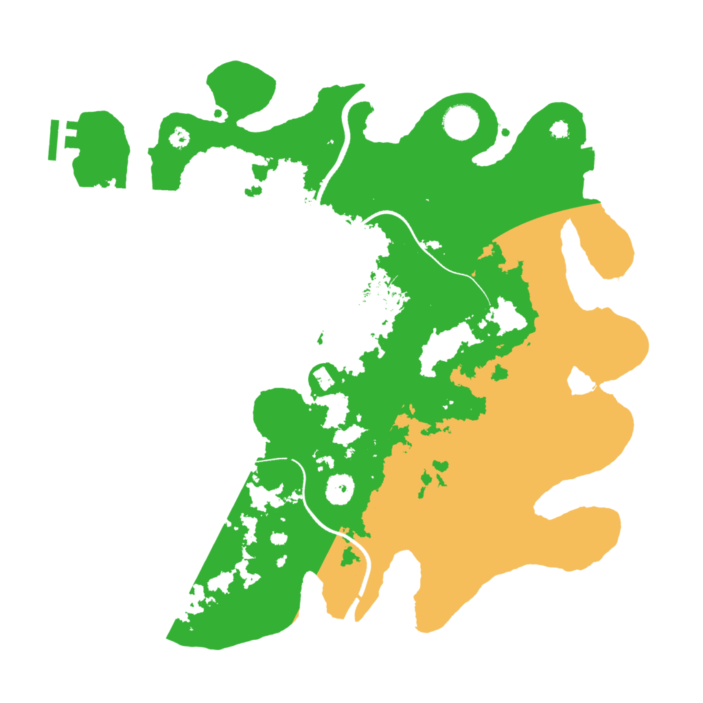 Biome Rust Map: Procedural Map, Size: 3500, Seed: 770932592