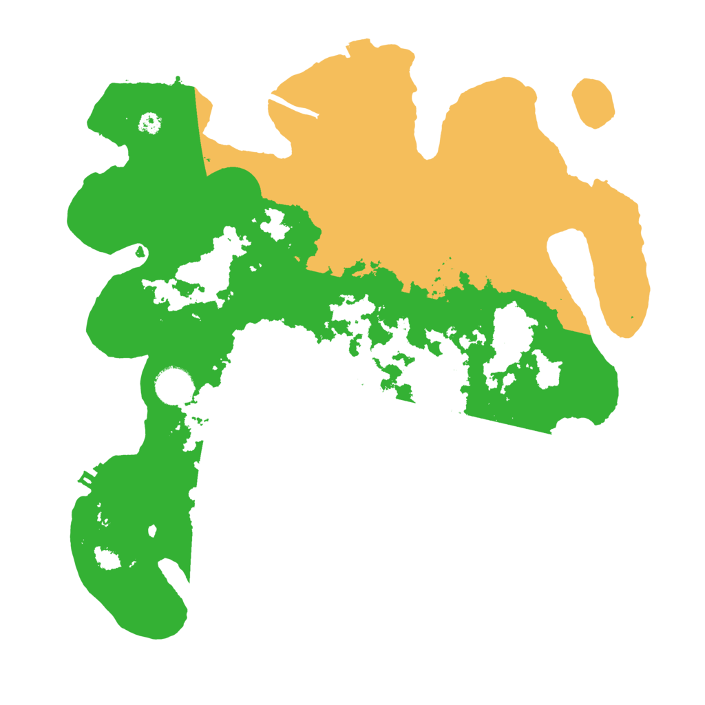 Biome Rust Map: Procedural Map, Size: 3300, Seed: 1999956811