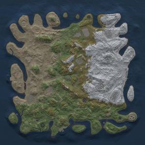 Thumbnail Rust Map: Procedural Map, Size: 4500, Seed: 1451818867, 19 Monuments