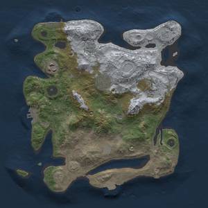 Thumbnail Rust Map: Procedural Map, Size: 3000, Seed: 1018331481, 12 Monuments
