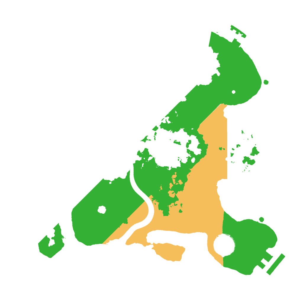 Biome Rust Map: Procedural Map, Size: 2500, Seed: 125590567
