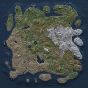 Thumbnail Rust Map: Procedural Map, Size: 4250, Seed: 1371164988, 15 Monuments