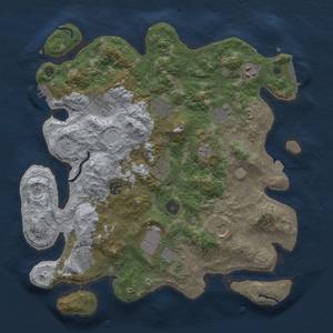 Thumbnail Rust Map: Procedural Map, Size: 3750, Seed: 649687, 18 Monuments