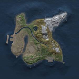 Thumbnail Rust Map: Procedural Map, Size: 1800, Seed: 1661989059, 3 Monuments