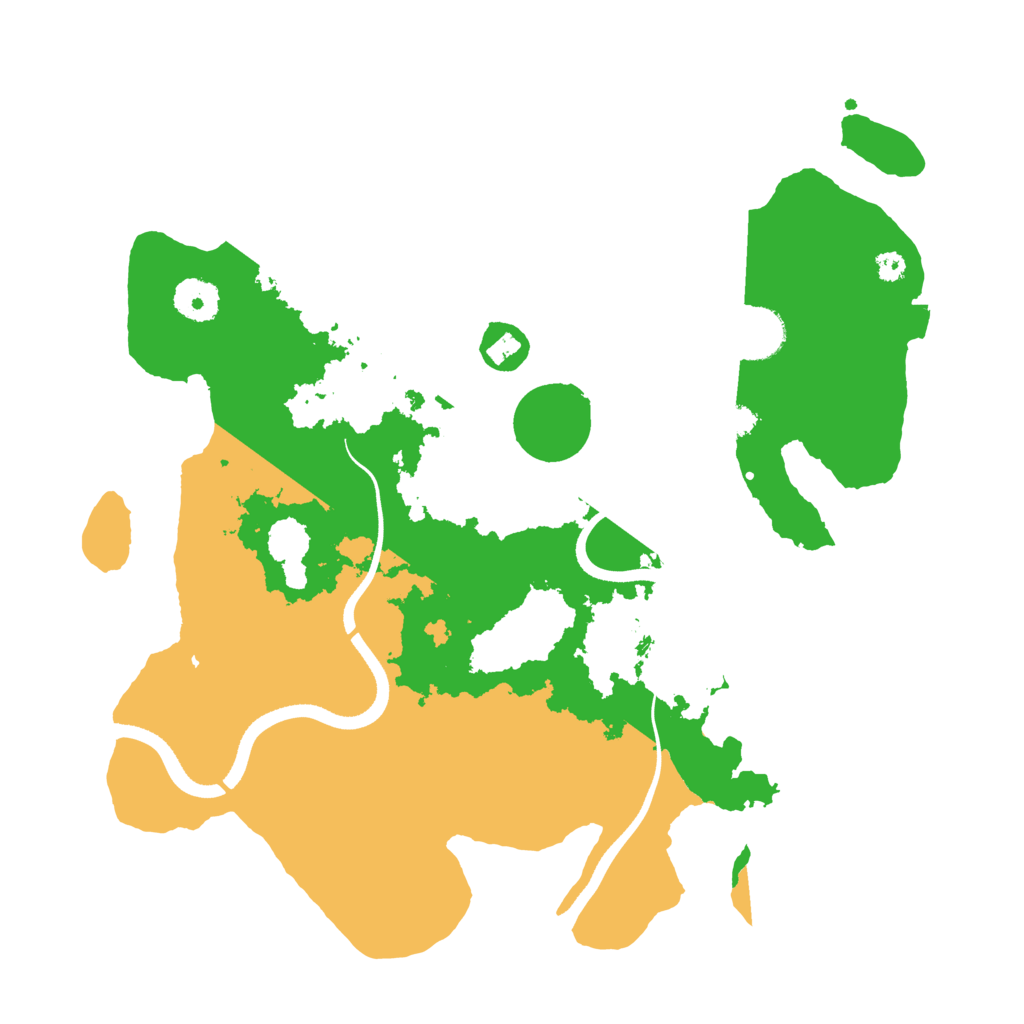 Biome Rust Map: Procedural Map, Size: 3500, Seed: 767381400