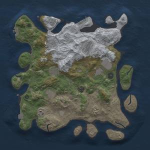 Thumbnail Rust Map: Procedural Map, Size: 3650, Seed: 660336430, 17 Monuments