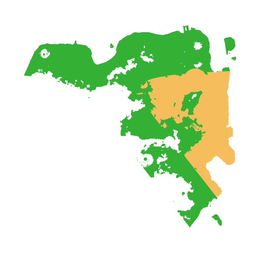 Biome Rust Map: Procedural Map, Size: 3000, Seed: 16484