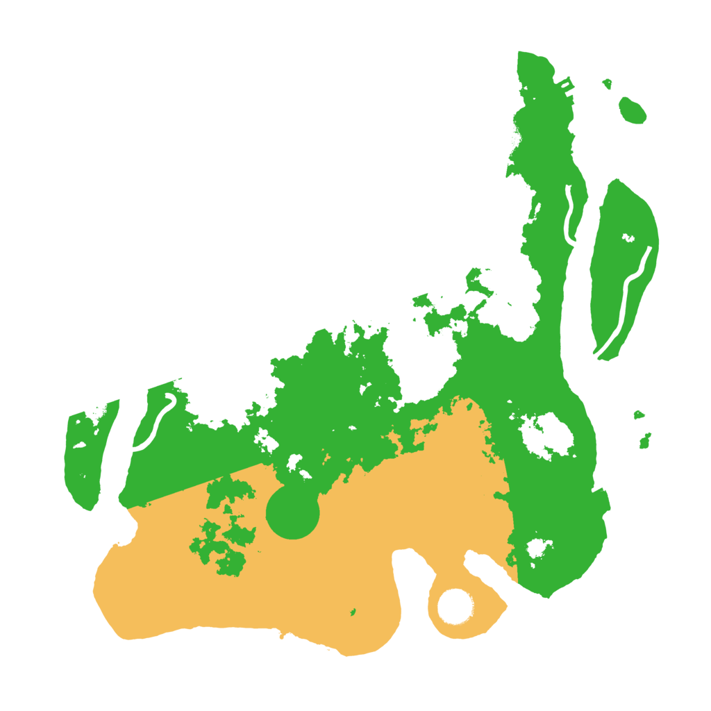 Biome Rust Map: Procedural Map, Size: 3500, Seed: 163199699