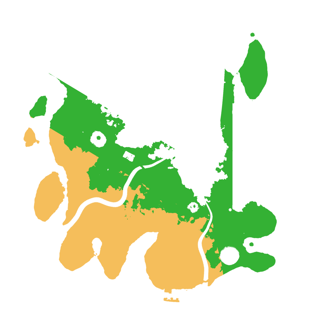 Biome Rust Map: Procedural Map, Size: 3000, Seed: 14004