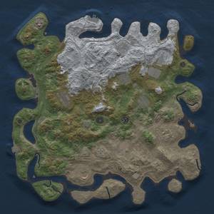Thumbnail Rust Map: Procedural Map, Size: 4250, Seed: 1092273429, 18 Monuments