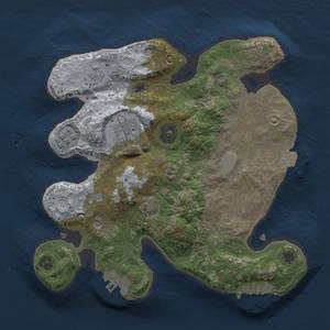 Thumbnail Rust Map: Procedural Map, Size: 2500, Seed: 2021587670, 10 Monuments