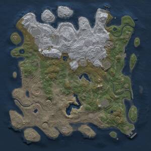 Thumbnail Rust Map: Procedural Map, Size: 4250, Seed: 57154974, 15 Monuments