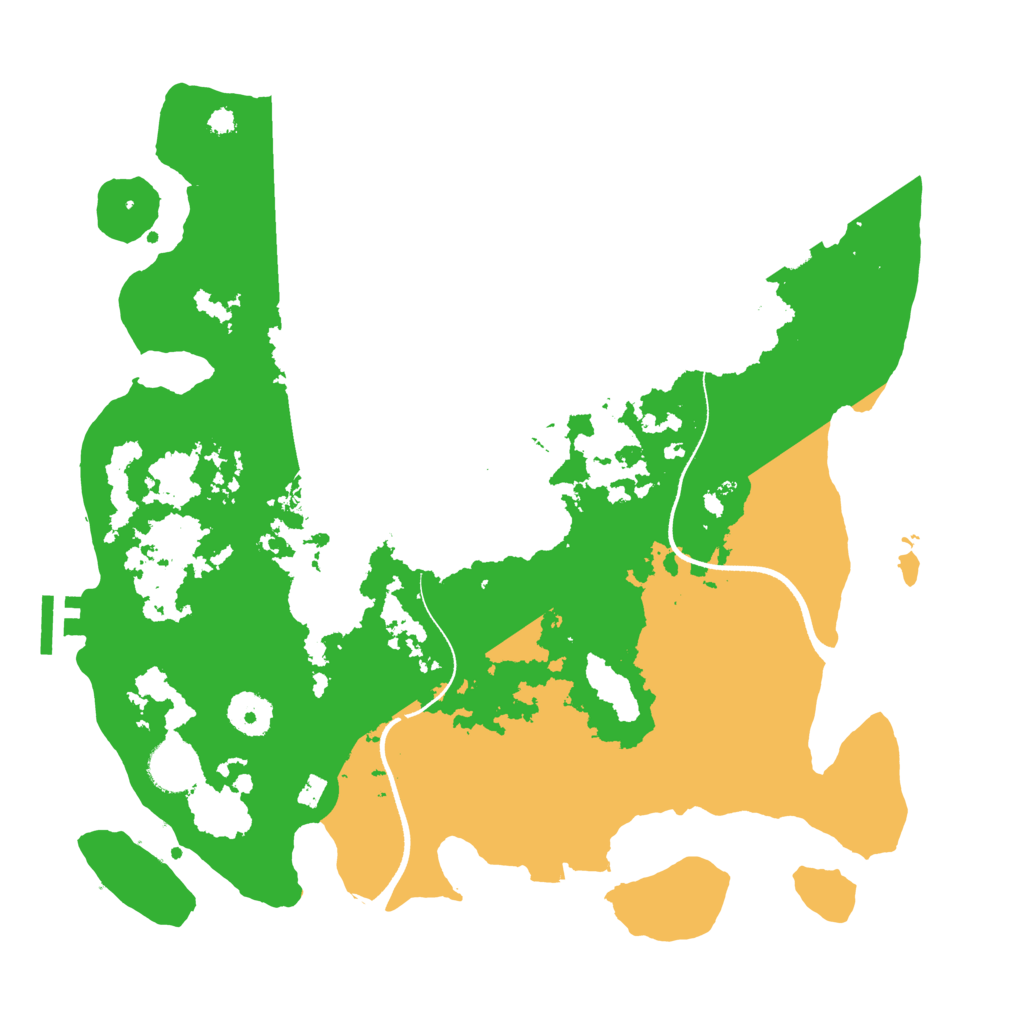 Biome Rust Map: Procedural Map, Size: 3500, Seed: 732200986
