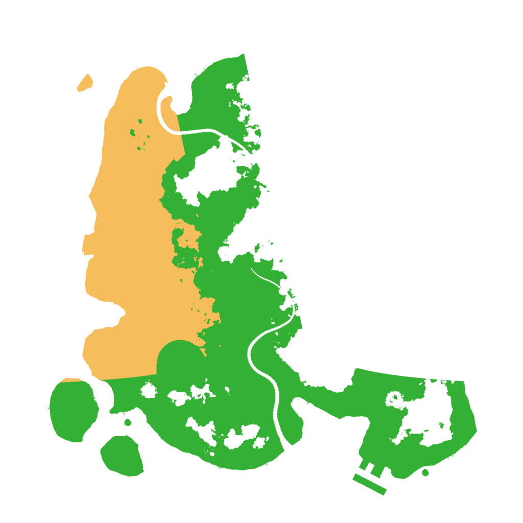 Biome Rust Map: Procedural Map, Size: 3000, Seed: 3107945