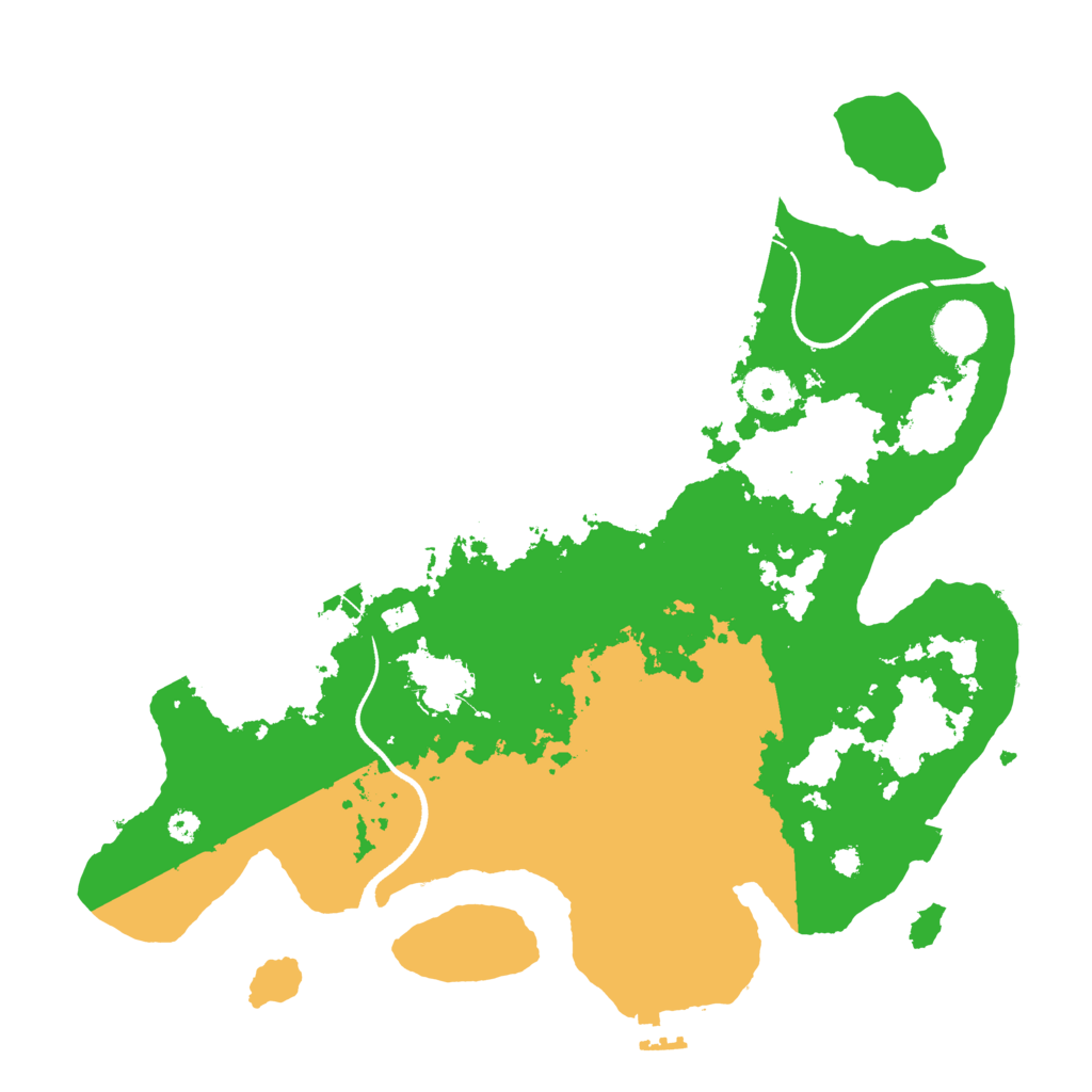 Biome Rust Map: Procedural Map, Size: 3500, Seed: 38802