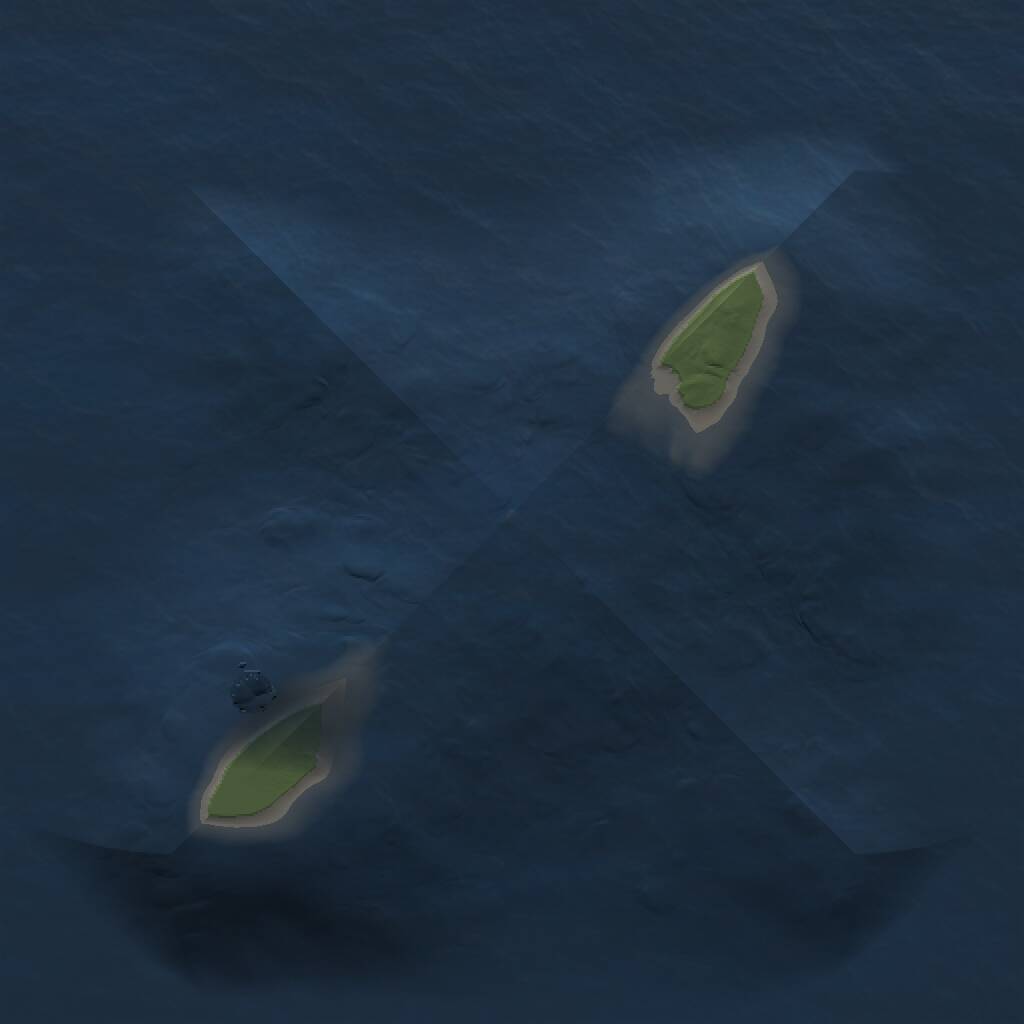 Rust Map: Procedural Map, Size: 1000, Seed: 336003035, 1 Monuments