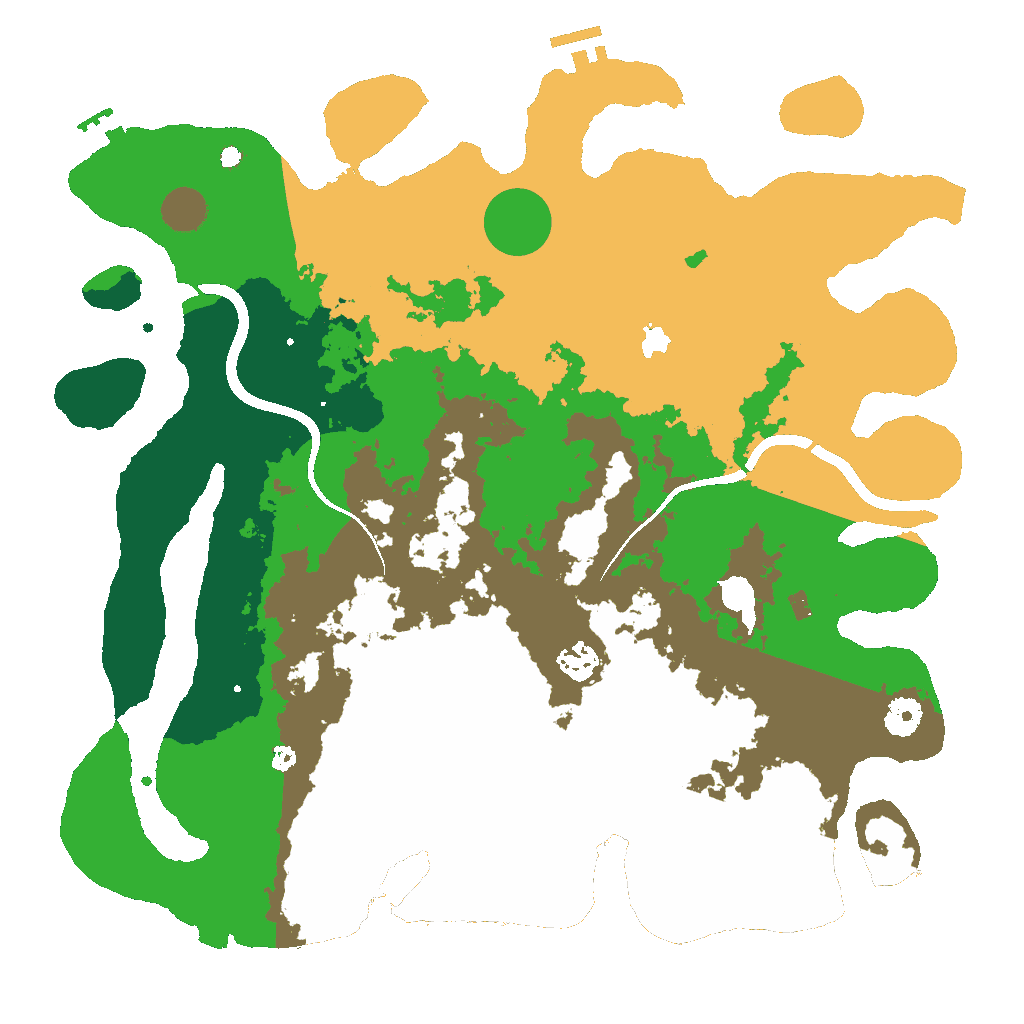Biome Rust Map: Procedural Map, Size: 4000, Seed: 40714360