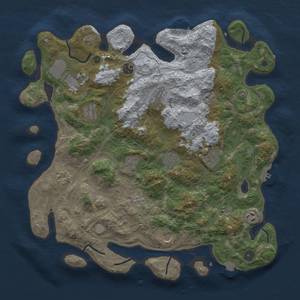 Thumbnail Rust Map: Procedural Map, Size: 4250, Seed: 442490129, 19 Monuments