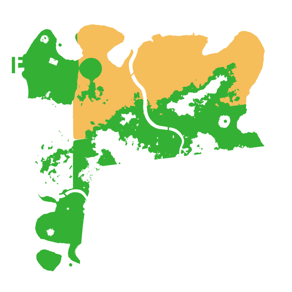 Biome Rust Map: Procedural Map, Size: 3600, Seed: 66278783
