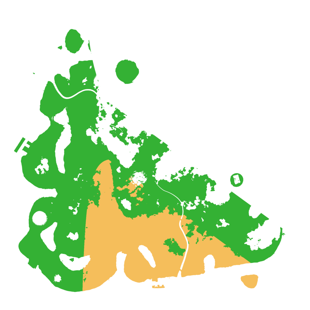 Biome Rust Map: Procedural Map, Size: 3800, Seed: 454645