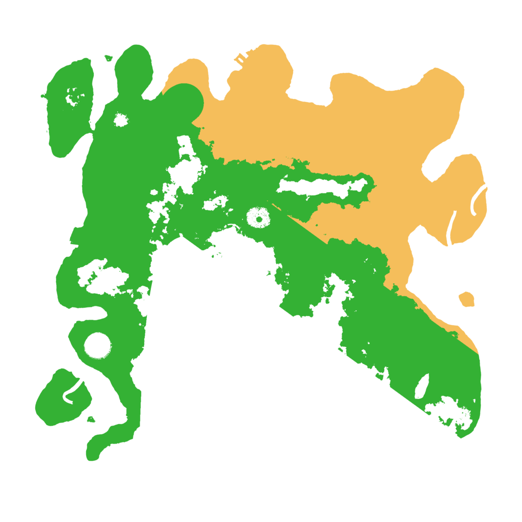 Biome Rust Map: Procedural Map, Size: 3500, Seed: 95757