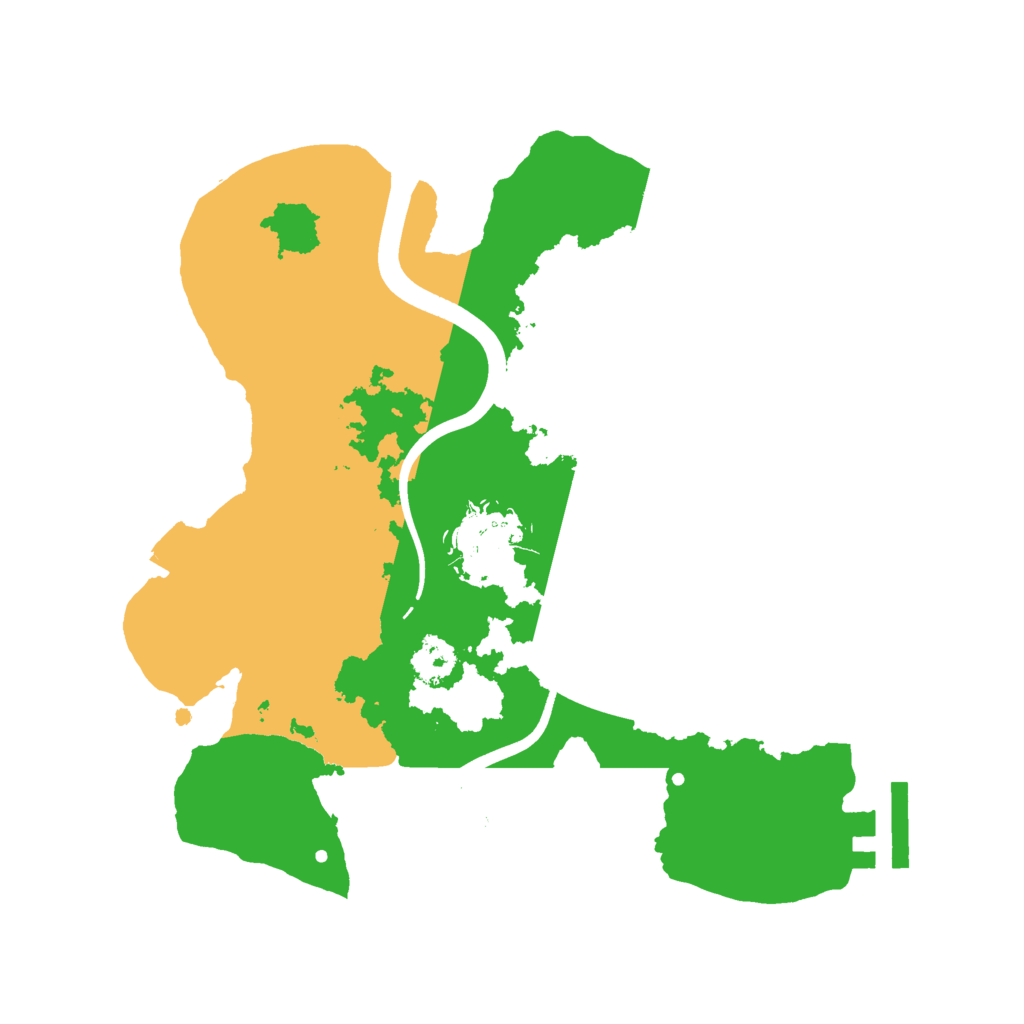 Biome Rust Map: Procedural Map, Size: 2400, Seed: 2094003090