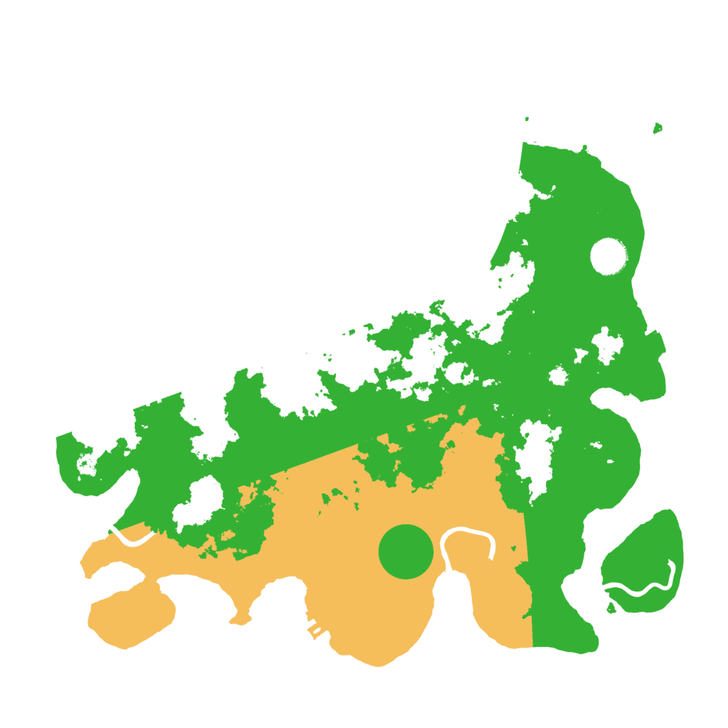 Biome Rust Map: Procedural Map, Size: 3500, Seed: 8928421