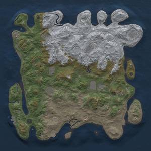 Thumbnail Rust Map: Procedural Map, Size: 4500, Seed: 1476138849, 19 Monuments