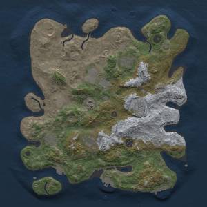 Thumbnail Rust Map: Procedural Map, Size: 3700, Seed: 235491, 18 Monuments