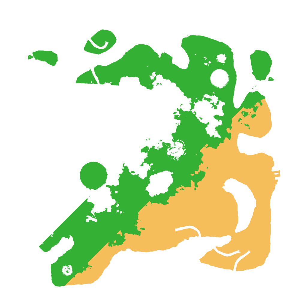 Biome Rust Map: Procedural Map, Size: 3000, Seed: 998123