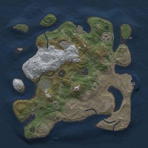 Thumbnail Rust Map: Procedural Map, Size: 3000, Seed: 998123, 12 Monuments