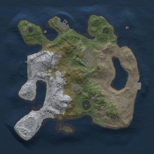 Thumbnail Rust Map: Procedural Map, Size: 2500, Seed: 951347246, 9 Monuments