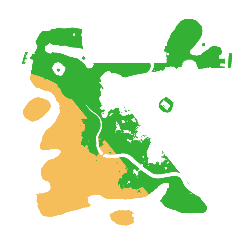 Biome Rust Map: Procedural Map, Size: 3000, Seed: 6521987