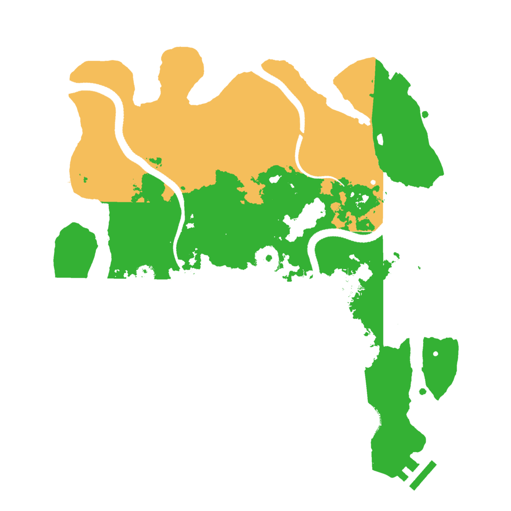 Biome Rust Map: Procedural Map, Size: 3000, Seed: 1357345190