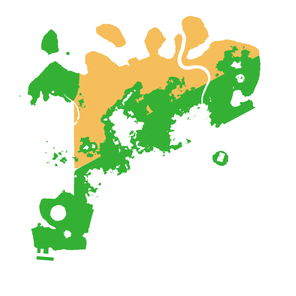 Biome Rust Map: Procedural Map, Size: 3500, Seed: 389593052