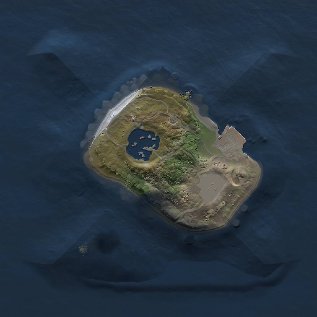 Rust Map: Procedural Map, Size: 1500, Seed: 322930552, 2 Monuments