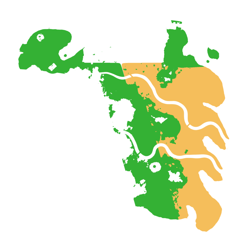 Biome Rust Map: Procedural Map, Size: 3500, Seed: 652500437