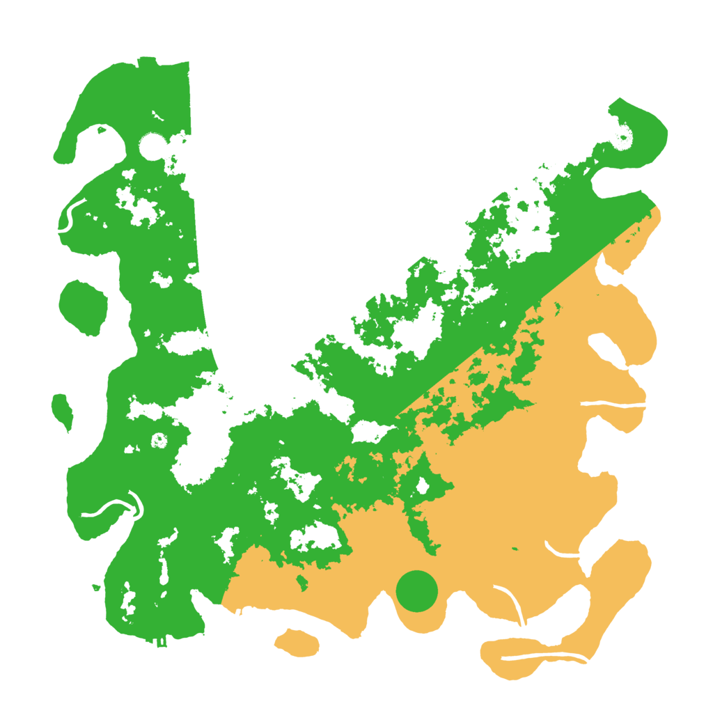 Biome Rust Map: Procedural Map, Size: 4500, Seed: 1858438757