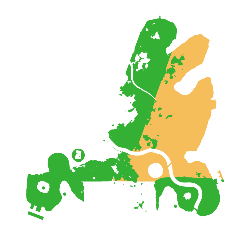 Biome Rust Map: Procedural Map, Size: 3000, Seed: 10508