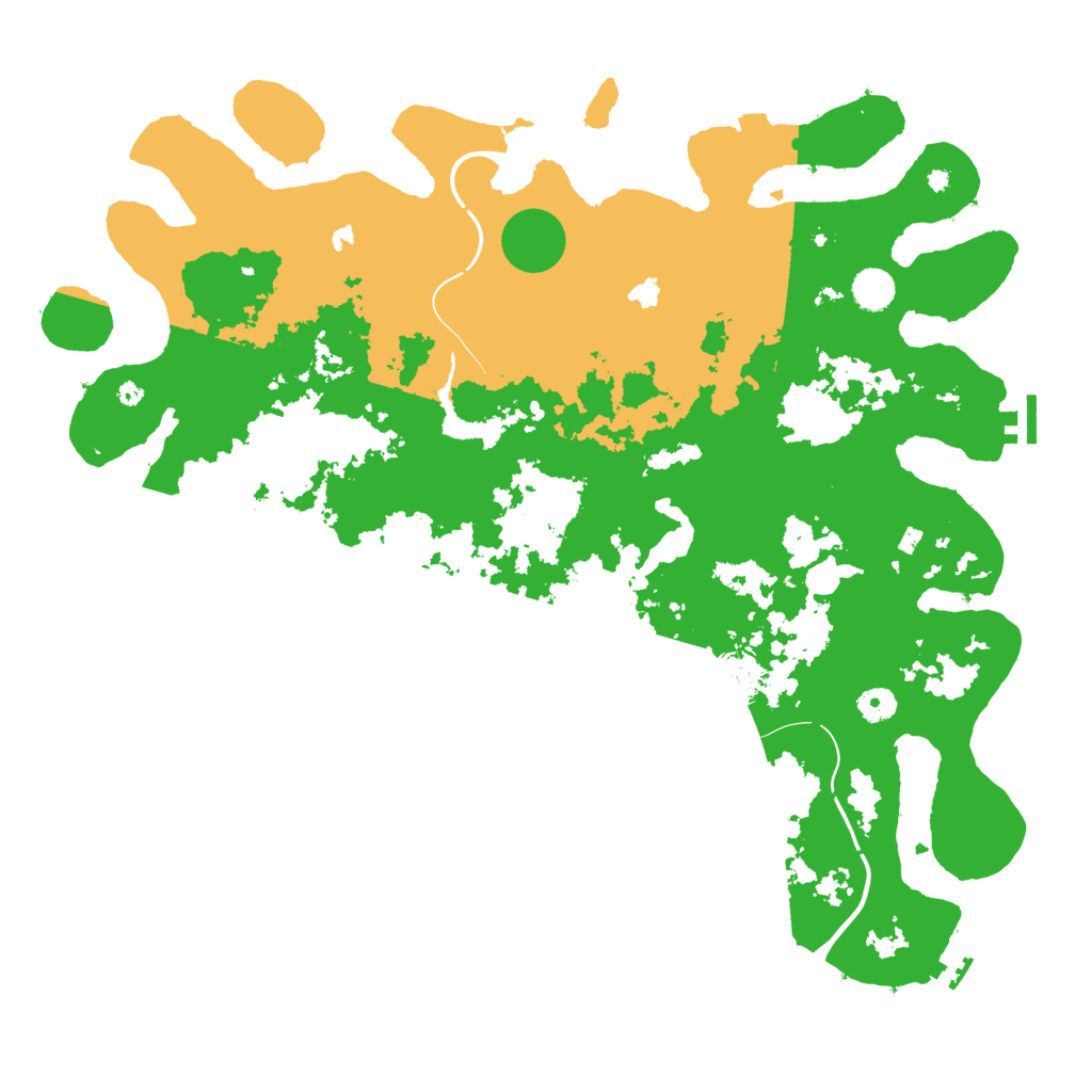 Biome Rust Map: Procedural Map, Size: 4500, Seed: 7107770