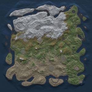 Thumbnail Rust Map: Procedural Map, Size: 4500, Seed: 1770061767, 19 Monuments