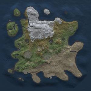 Thumbnail Rust Map: Procedural Map, Size: 3000, Seed: 1292378332, 12 Monuments