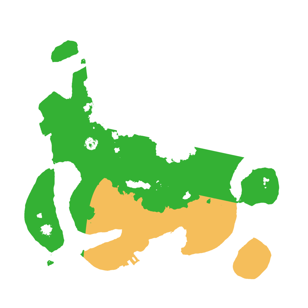 Biome Rust Map: Procedural Map, Size: 2500, Seed: 712372551