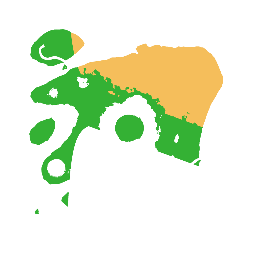 Biome Rust Map: Procedural Map, Size: 2500, Seed: 664219295